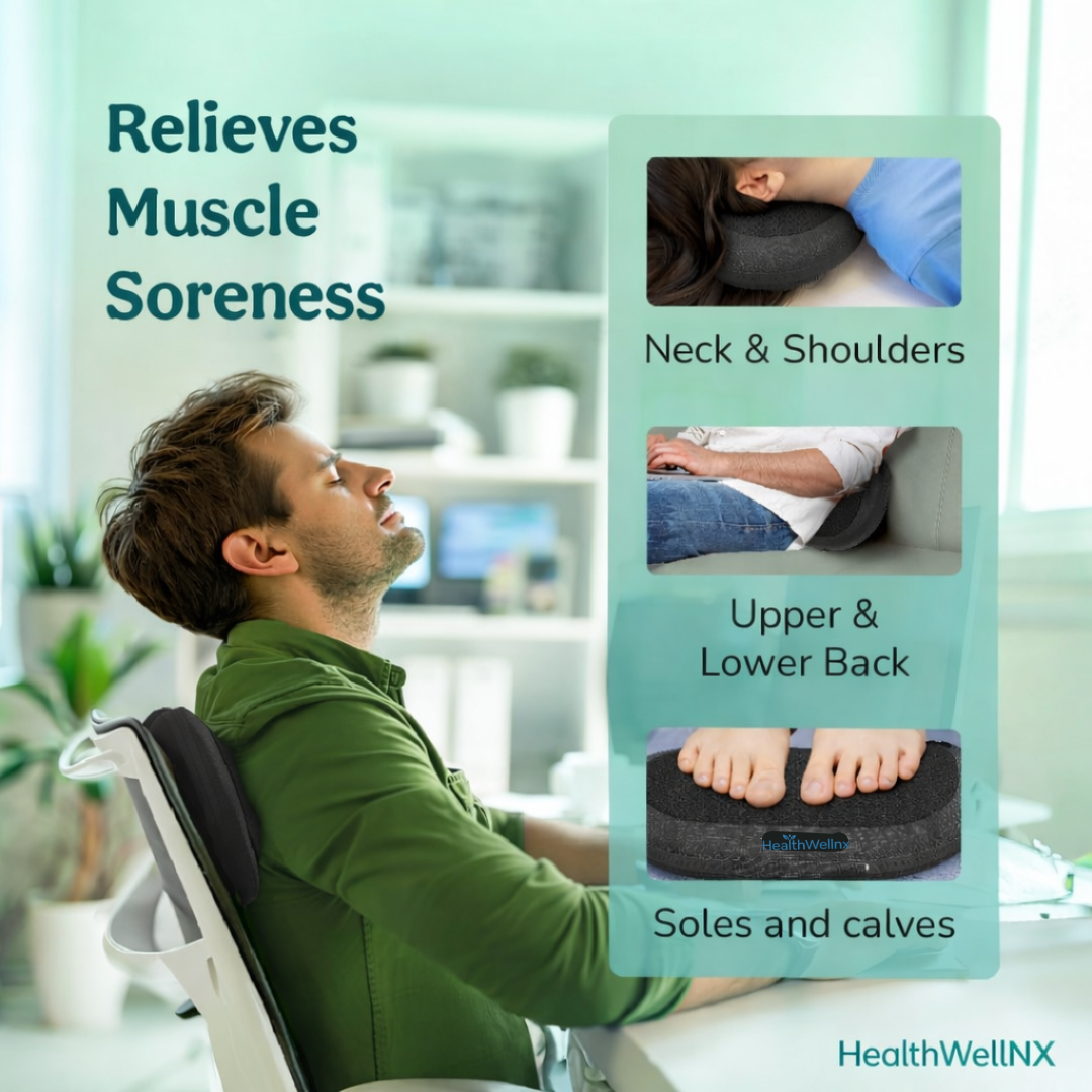 Targeted Relief for Tension & Pain — Healthwellnx Revive Back & Neck Massager