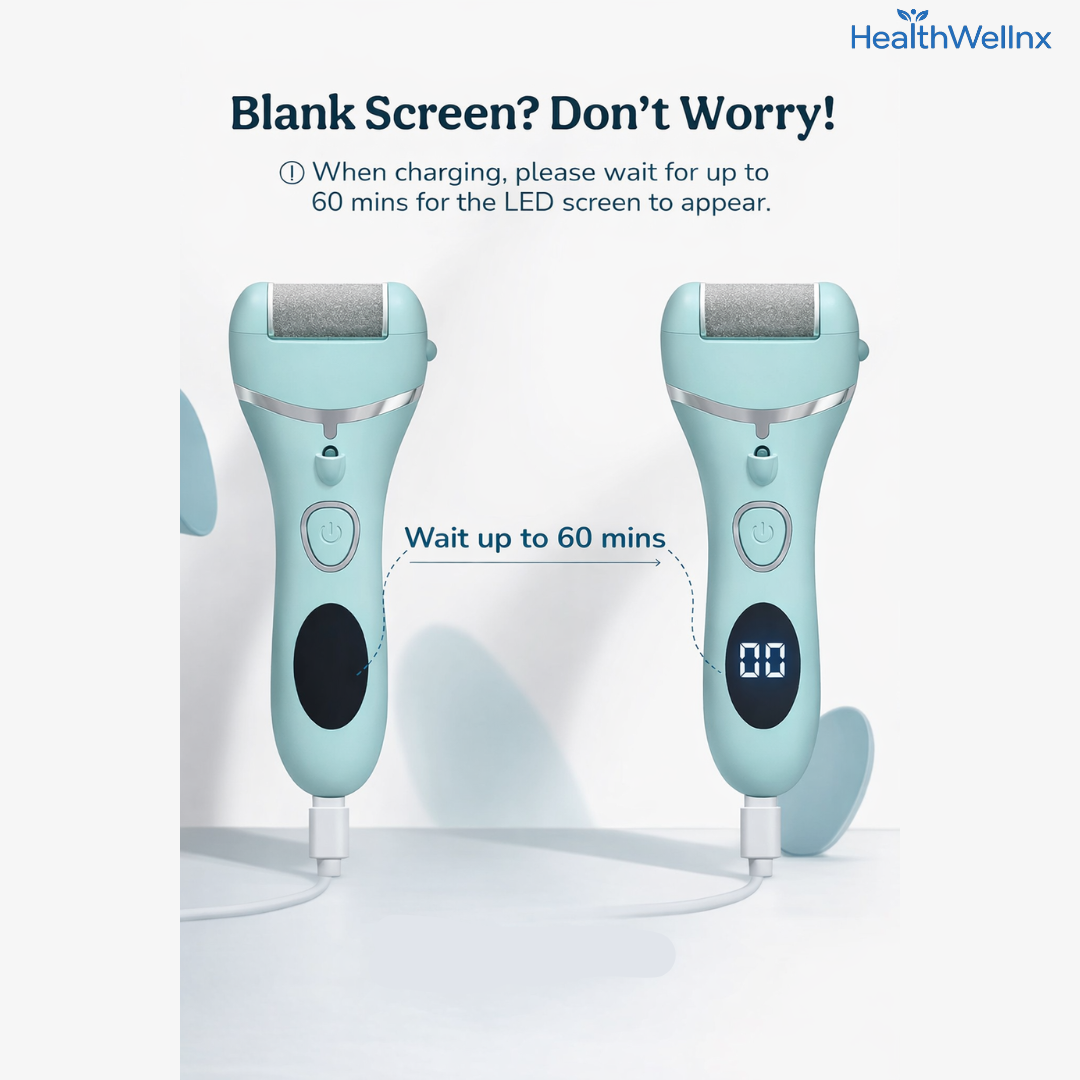 Smooth, Salon-Ready Feet — Healthwellnx Bloom Rechargeable Foot File & Callus Remover