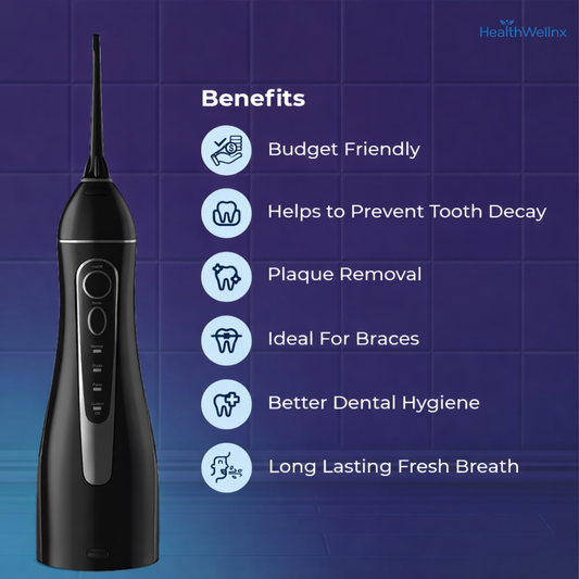 Deep Clean for a Healthier Smile — Healthwellnx Pro+ Cordless Water Flosser
