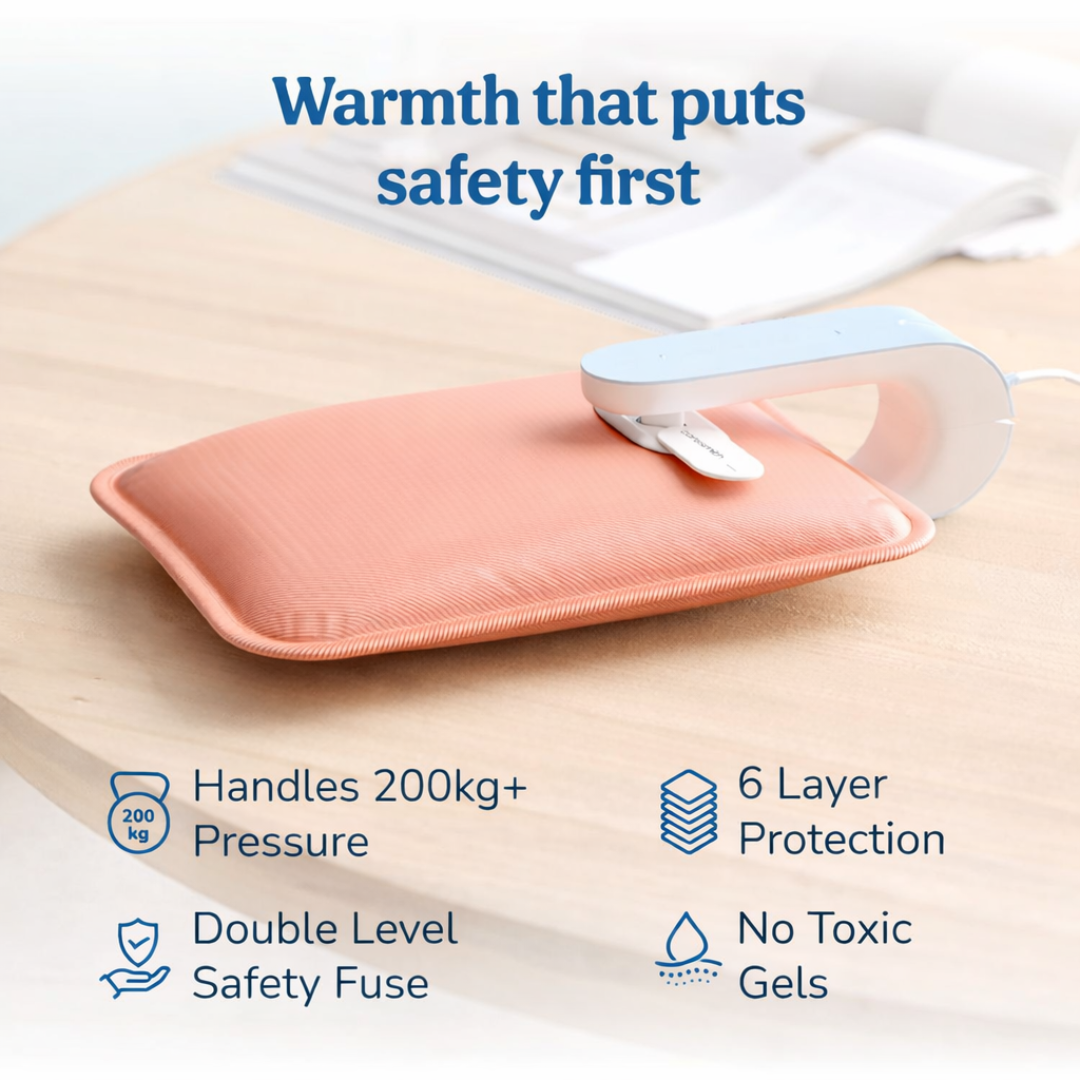 Soothing Heat Therapy Anytime — Healthwellnx Evolve Electric Hot Water Bag