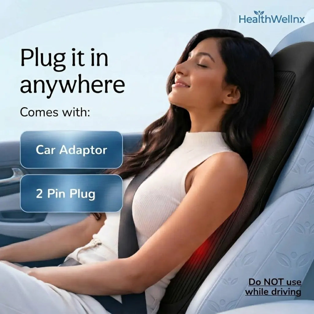 Healthwellnx Shiatsu Revive Back Massager Cushion With Heat