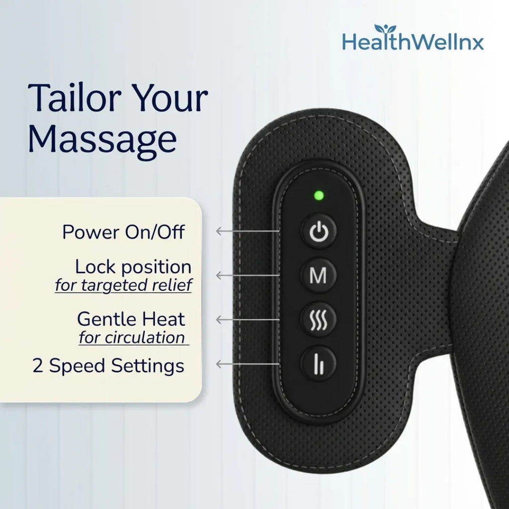 Healthwellnx Shiatsu Revive Back Massager Cushion With Heat