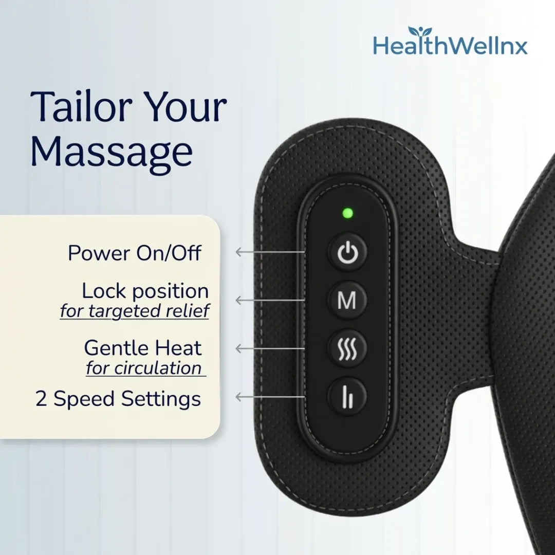 Healthwellnx Shiatsu Revive Back Massager Cushion With Heat