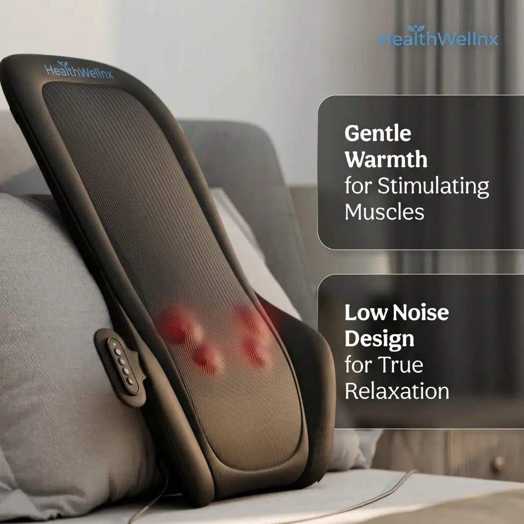 Healthwellnx Shiatsu Revive Back Massager Cushion With Heat