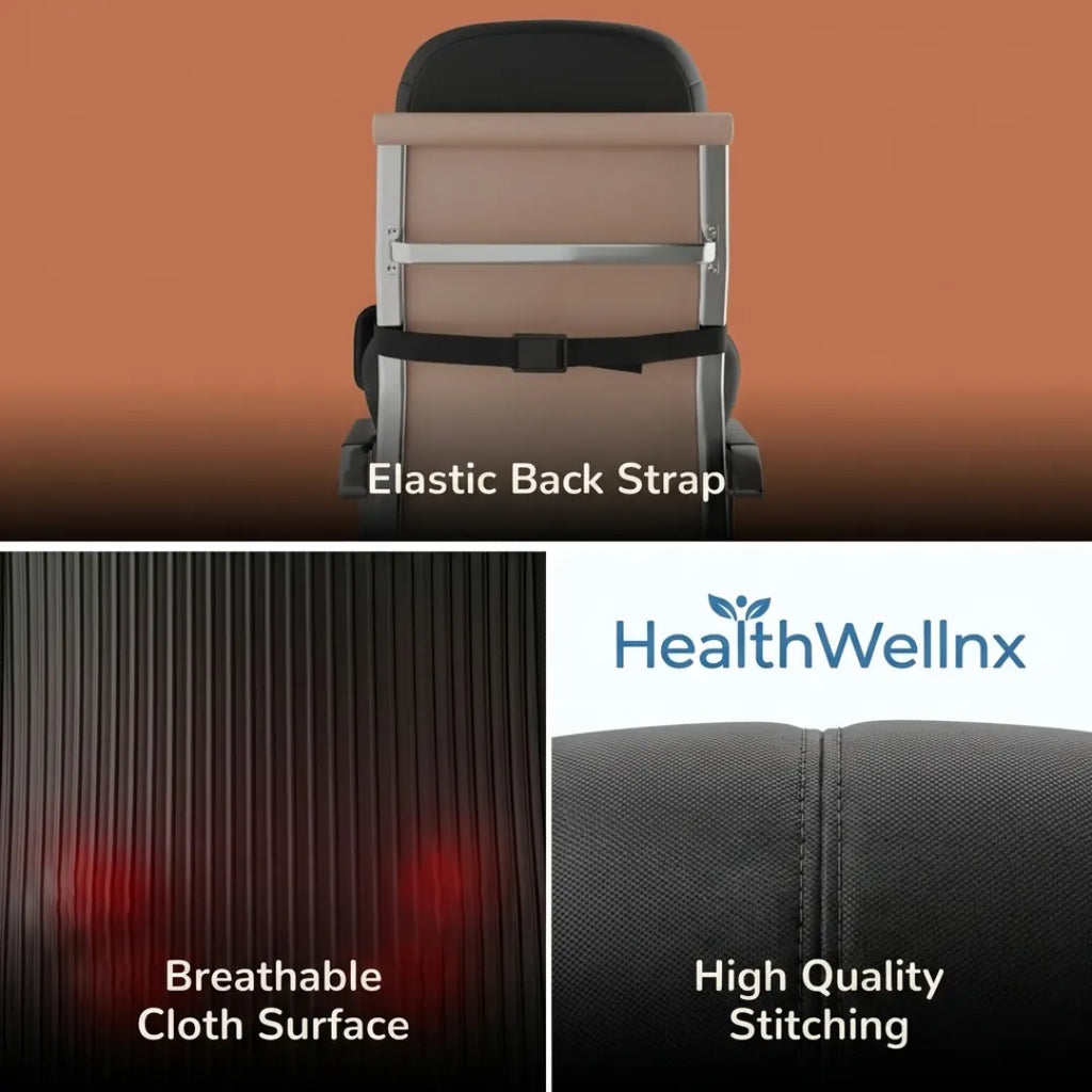 Healthwellnx Shiatsu Revive Back Massager Cushion With Heat
