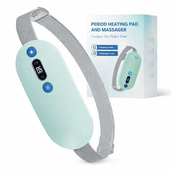 Comfort & Relief Every Cycle — Healthwellnx EVA Period Heating Pad & Massager